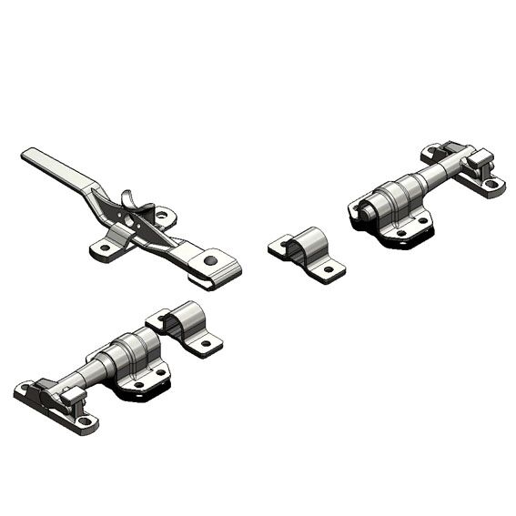 Rhiwa Quality fermeture de conteneur MKII set - Ø 27 mm - galvanisé