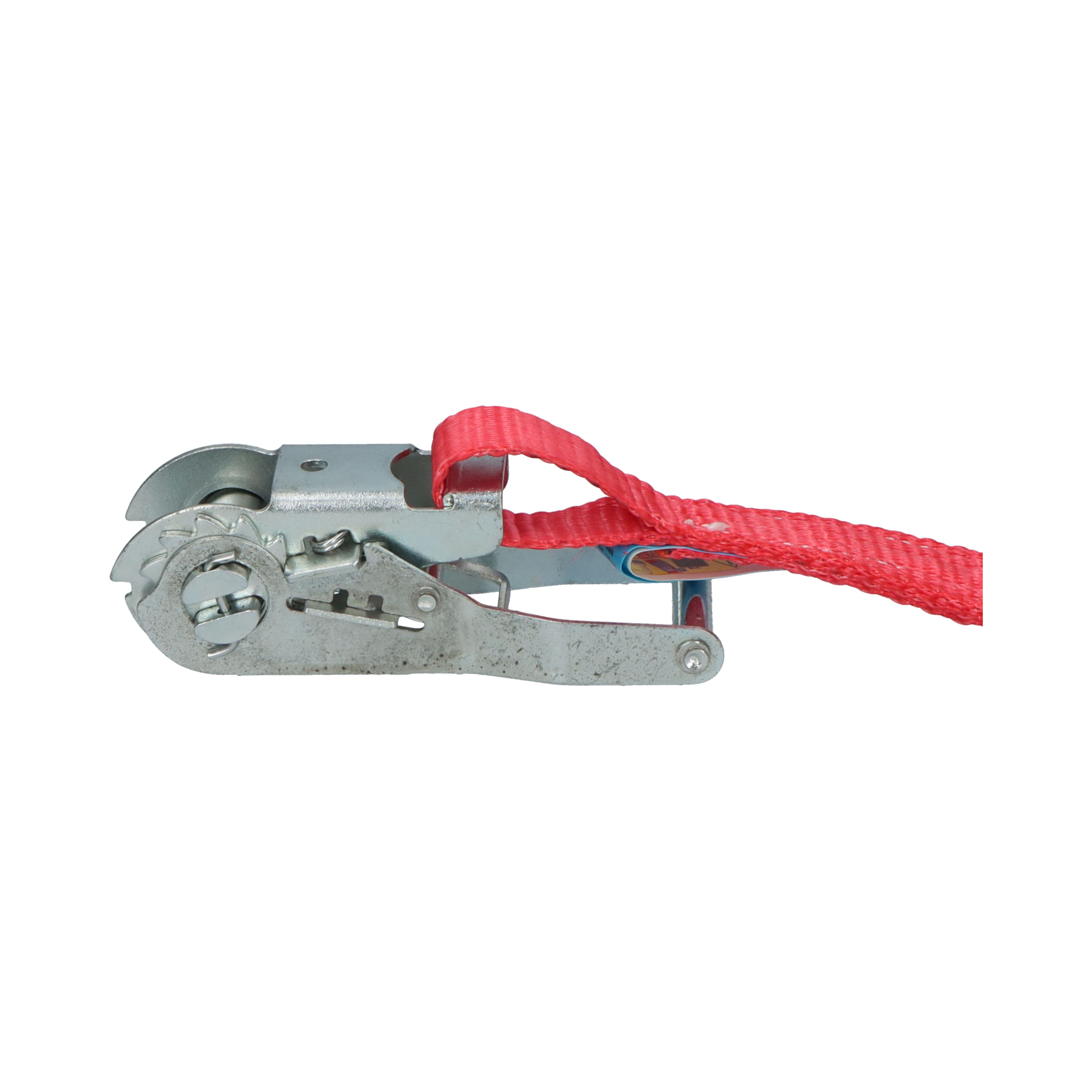 Rhiwa Quality sjorband 25 mm - met ratelsluiting en platte haak - 6000 mm