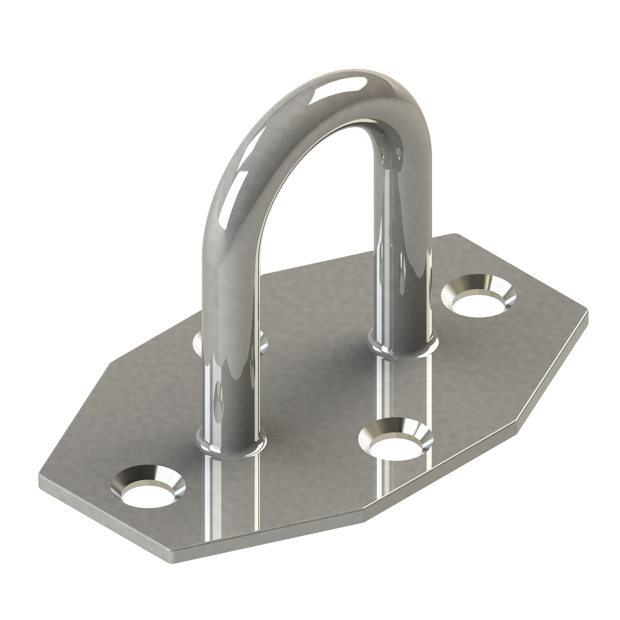 Rhiwa Quality Eye half round model - height 30 mm recessed - zinc-plated