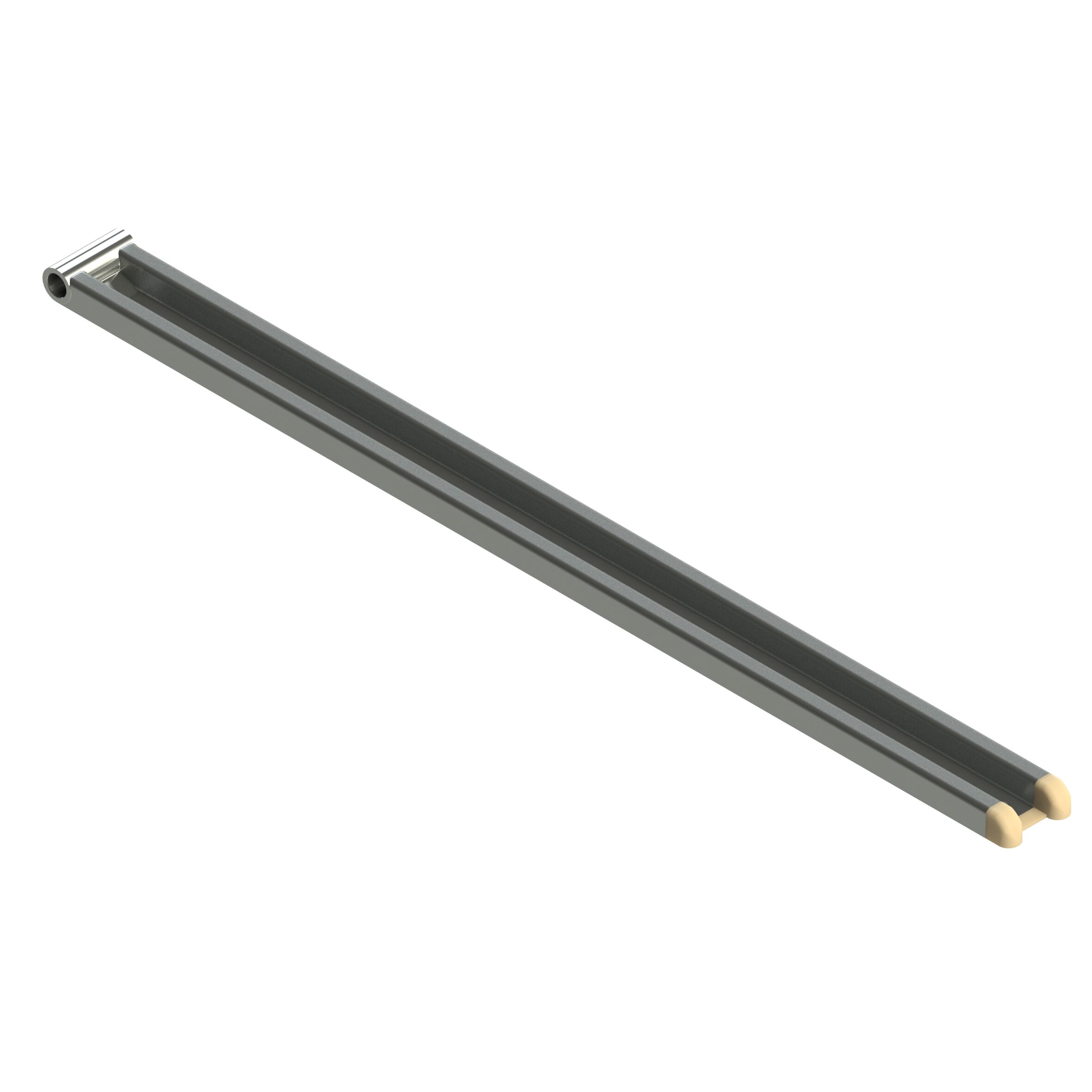 Rhiwa Quality M-profile hinge 790 mm - including end cap - zinc-plated