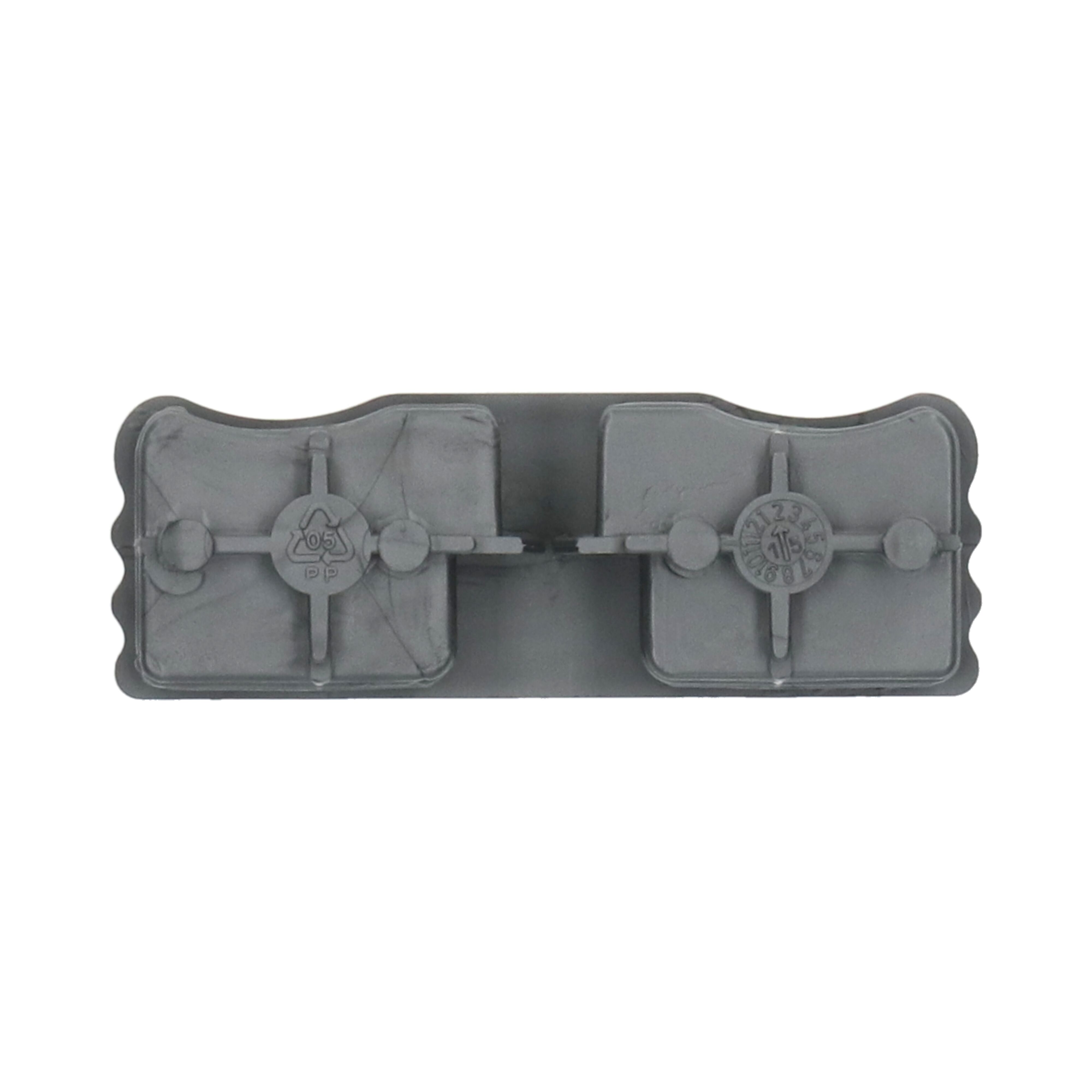 Takler end cap - for aluminum side protection board 100 x 35 mm - grey