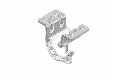 Pommier support bracket 68 mm - with chain for rail meat rail system