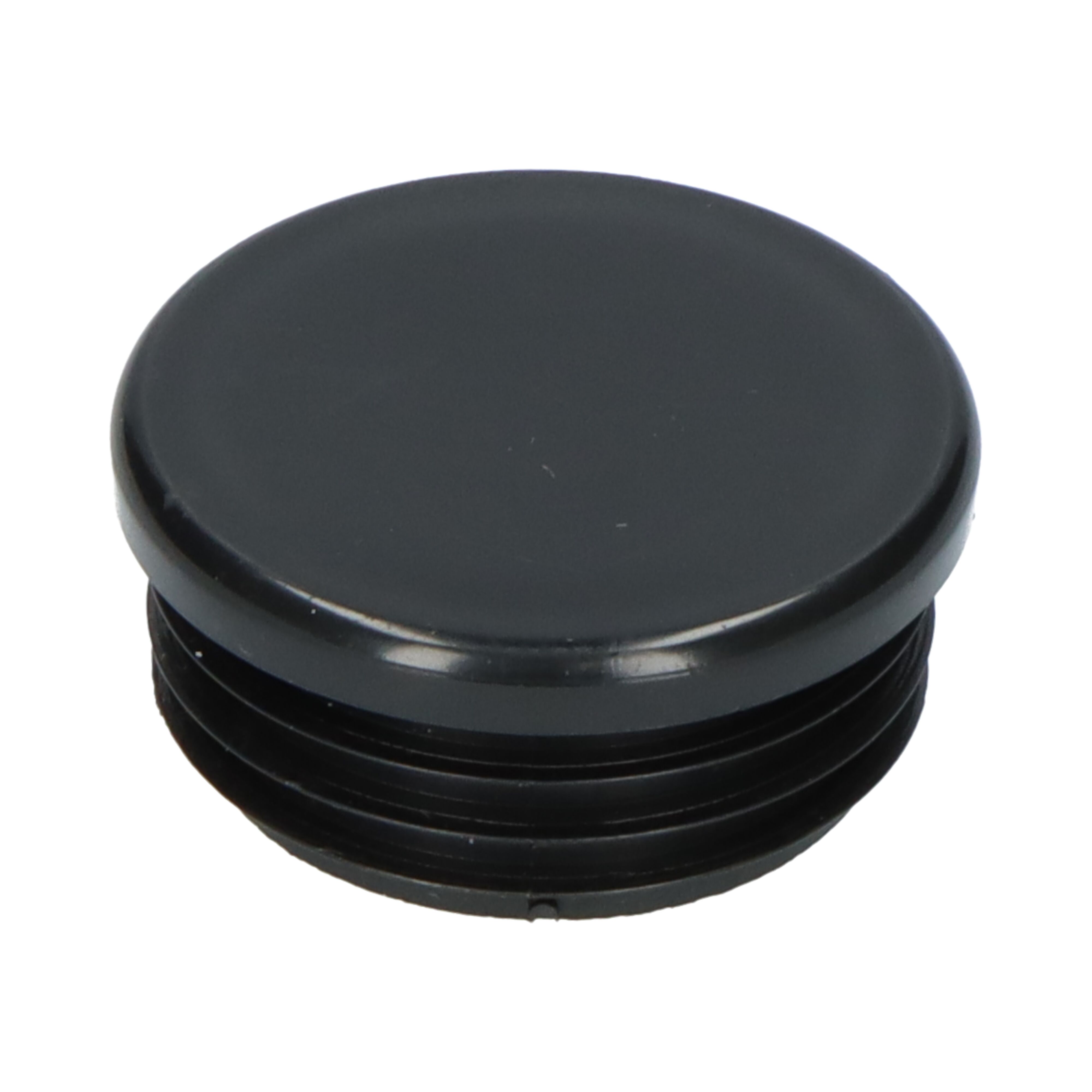Rhiwa Quality einddop - voor draagpijp Ø 48 mm - zwart kunststof