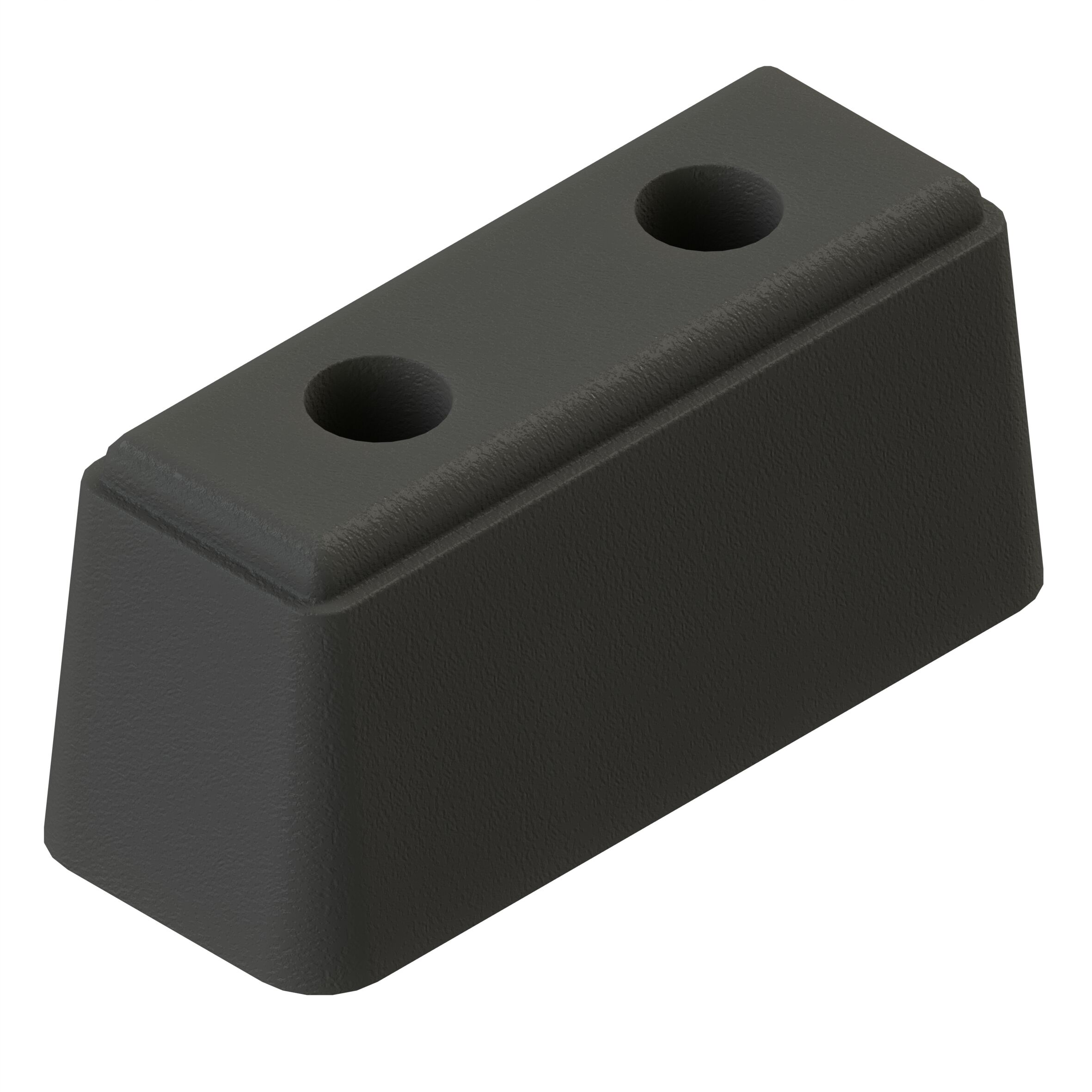 Rhiwa Quality stootblok 200 x 80 x 80 mm (LxBxH) - rubber