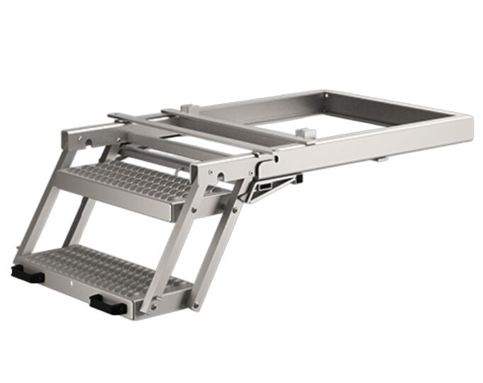 Takler escalier escamotable - 2 marches - 1092 x 630 mm (Lxl) - aluminium