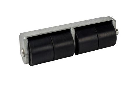 Pommier but-roll compleet - 4 rollen van 80 mm - horizontaal