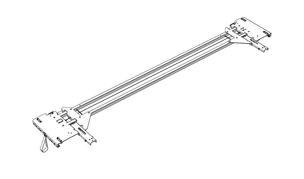 Edscha traverse - pour Edscha CS Hybrid - 2 x 1000N - 2550 mm