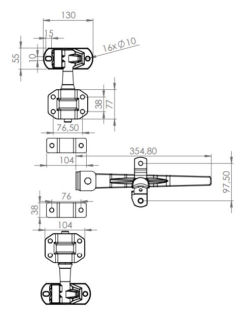 Rhiwa Quality container lick MKI sat - Ø 27 mm - zinc-plated