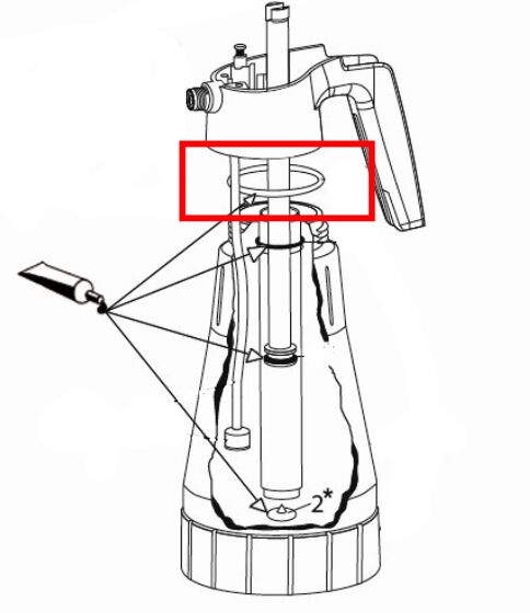 Gloria O-ring - for hand pressure sprayer Hobby 125 Flex