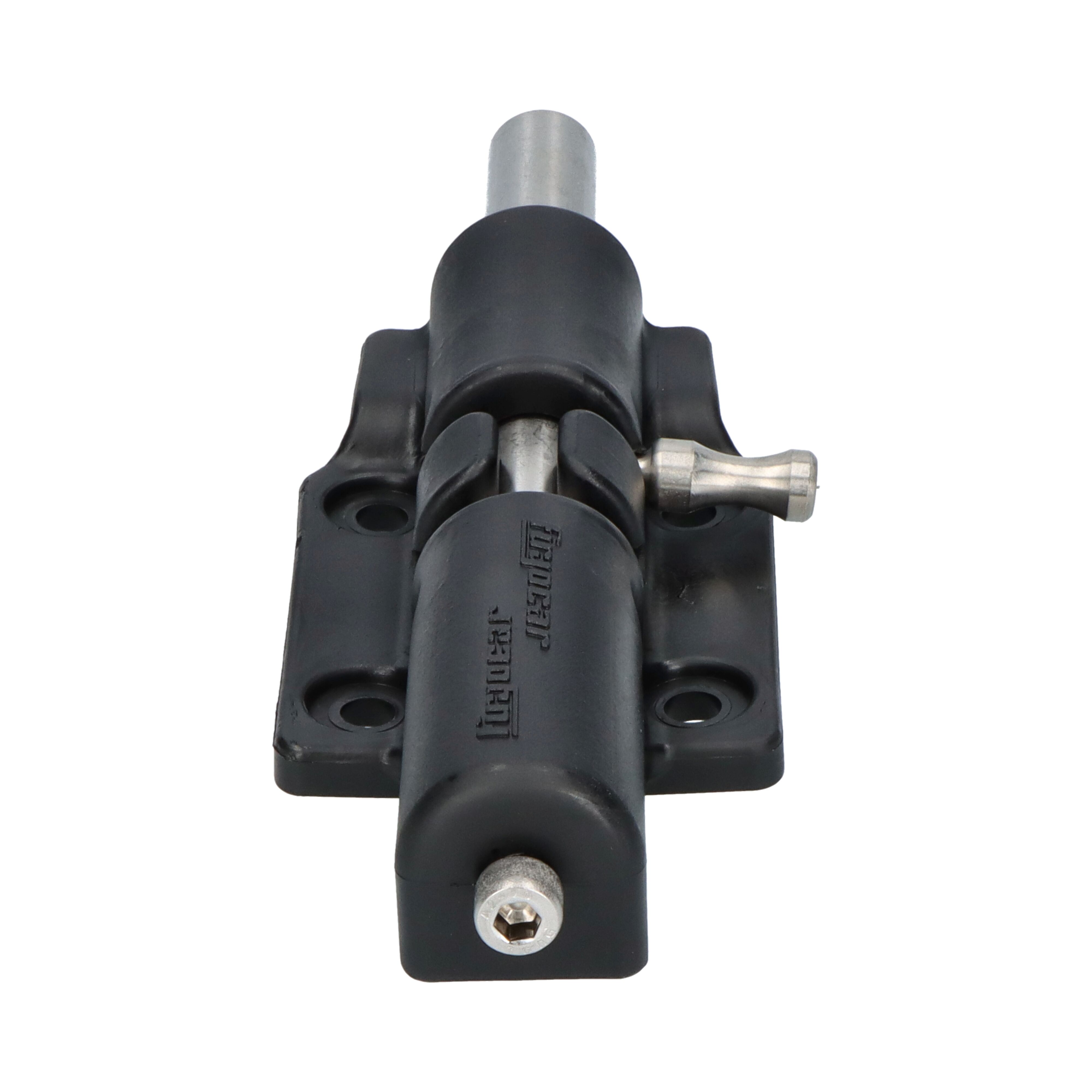 Pommier spring pin lock - for partition wall - plastic with stainless steel pin