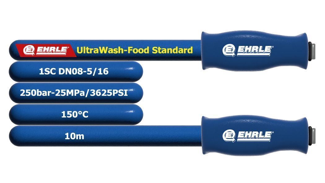 Ehrle hogedrukslang - 10 meter - DN08 - blauw (food)