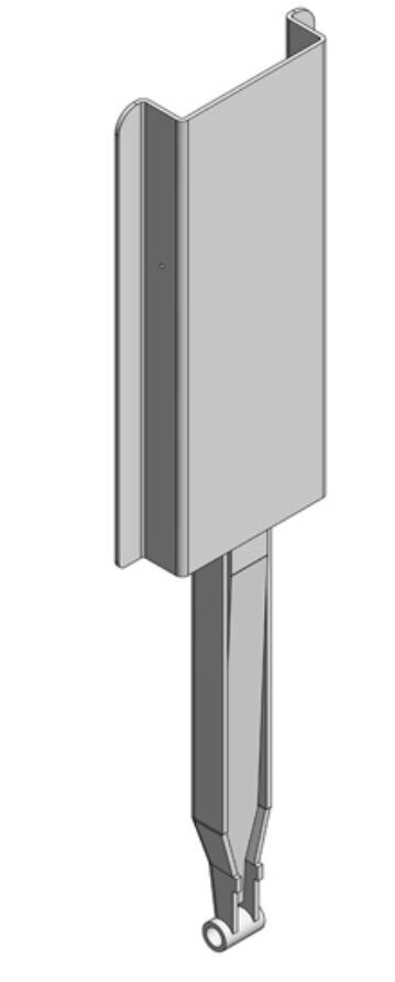 Kinnegrip K20 kinnetop verlengstuk met top profiel - voor 500 mm rong - staal