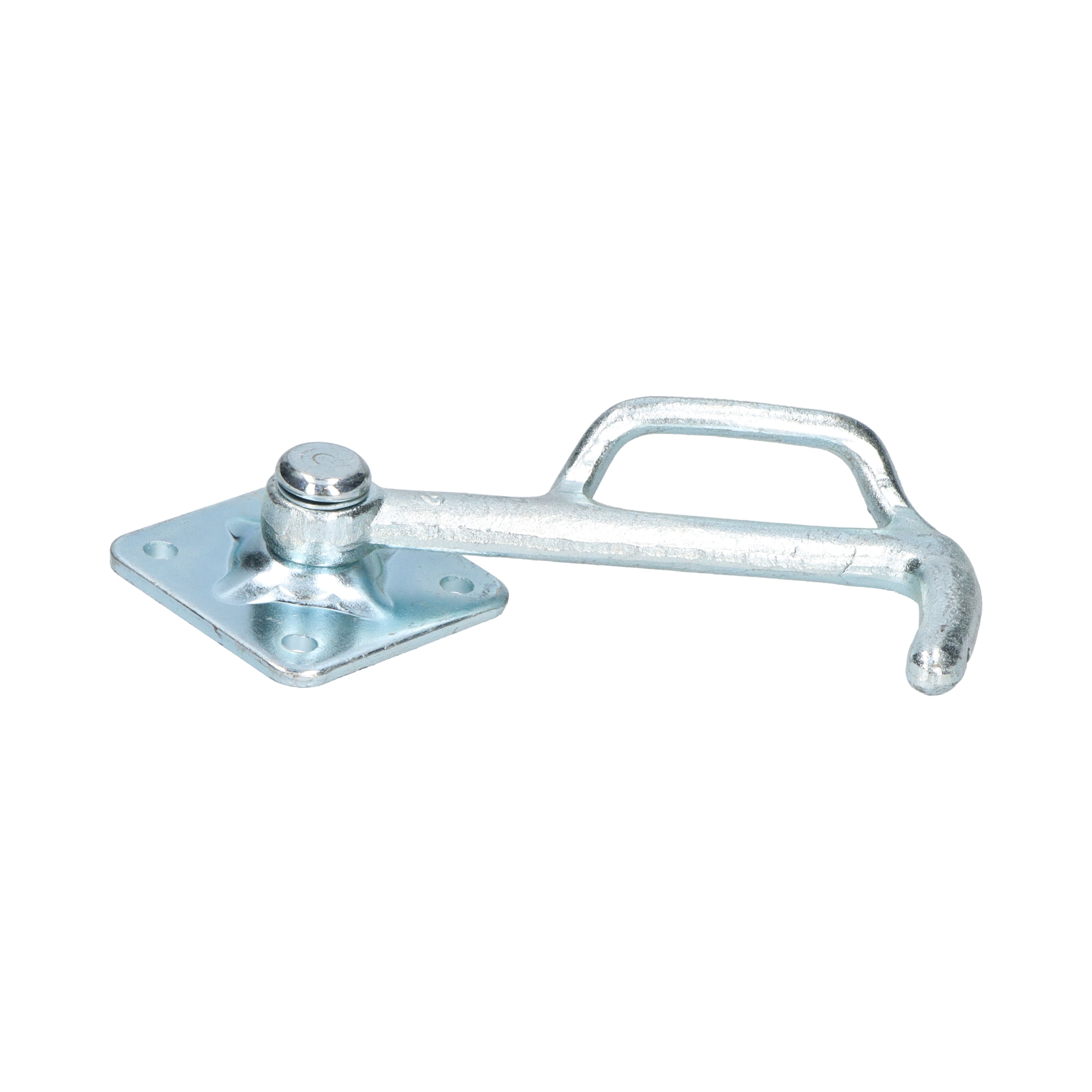 Rhiwa Quality hook no. 2 - right - with bracket - zinc-plated