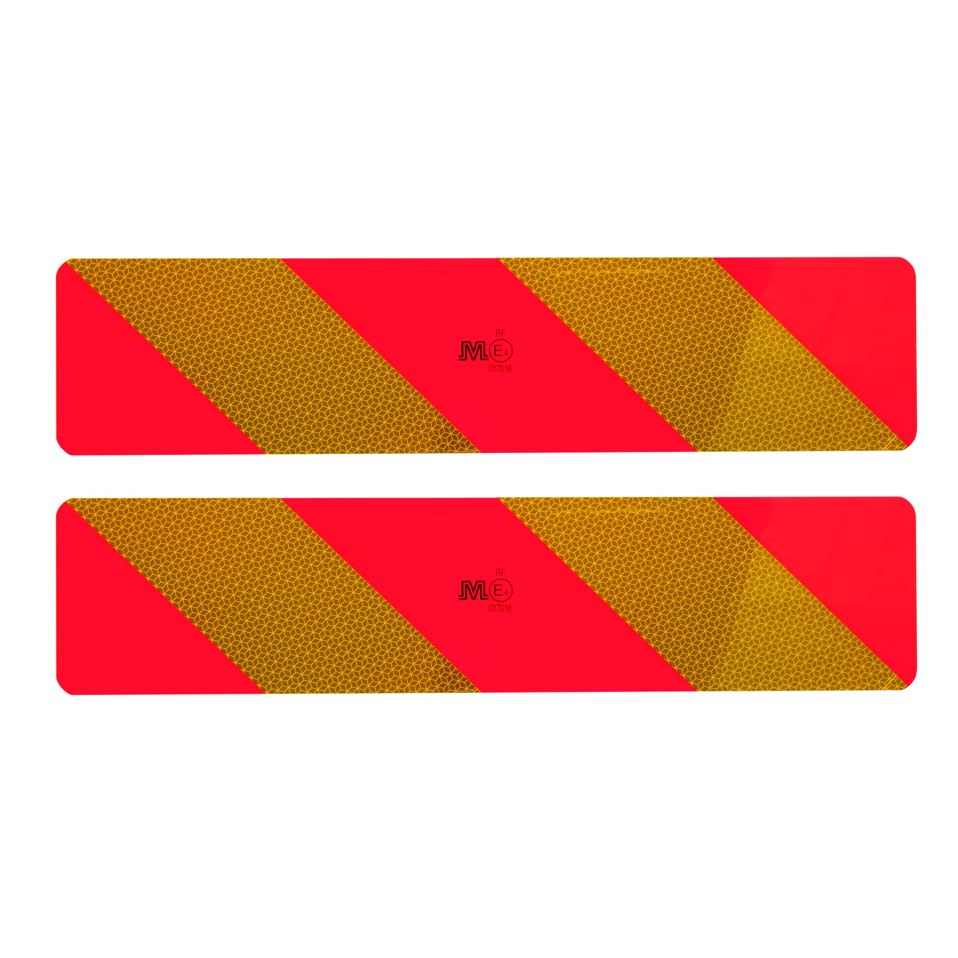 Rhiwa Quality rear marking sign set - striped - 566 x 132 mm - aluminum (2 mm)