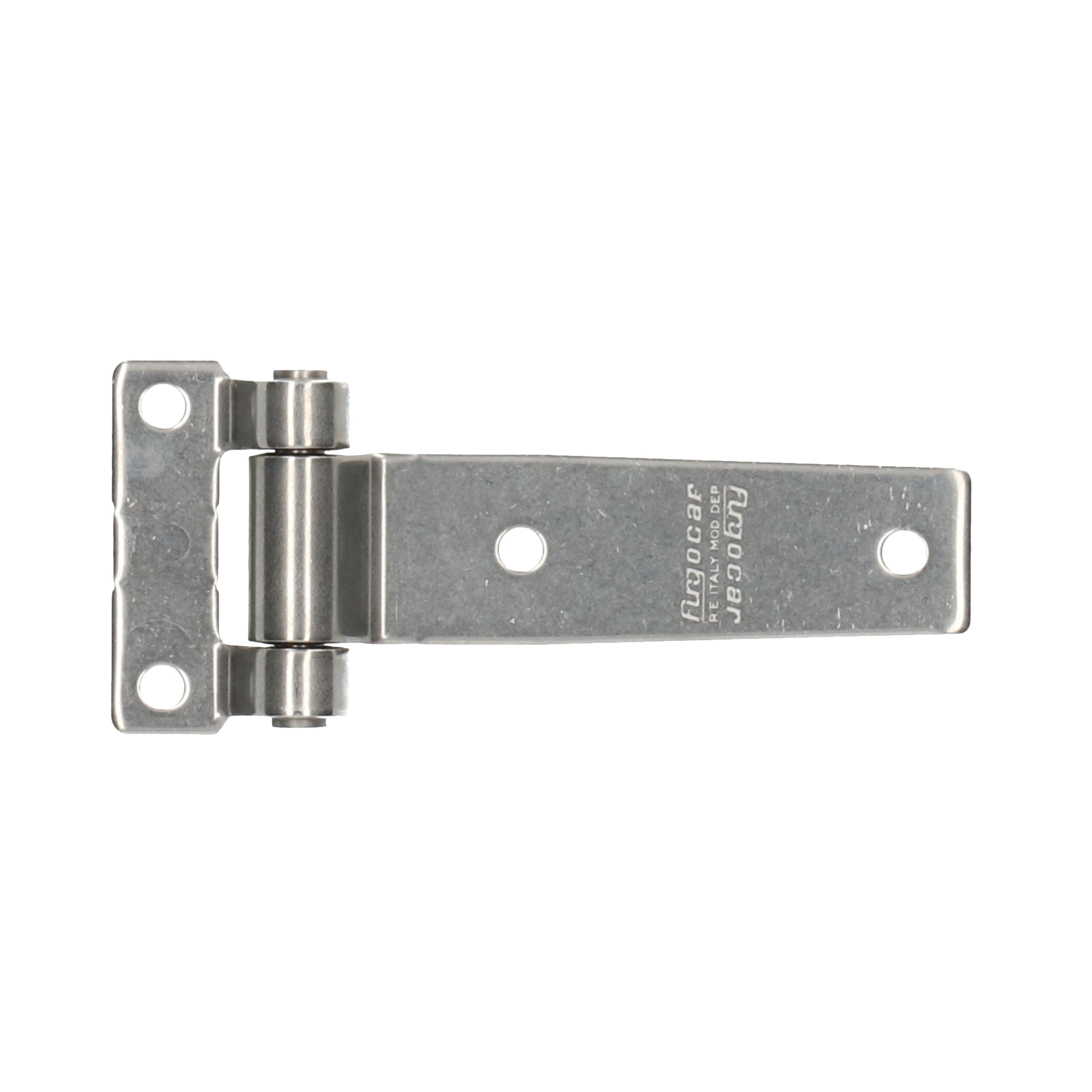 Pommier side door hinge flat 105 mm - stainless steel