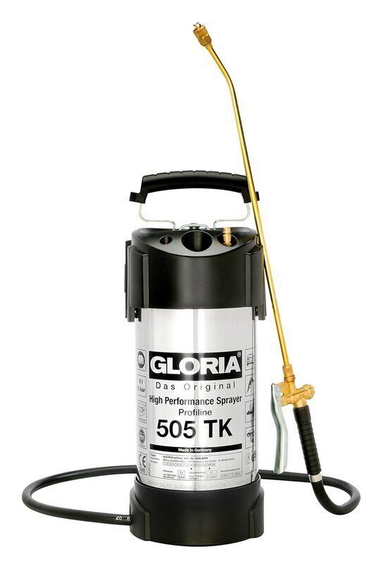 GLORIA 505 TK Profiline - drukspuit - olie bestendig - 5 liter - compressor aansluiting