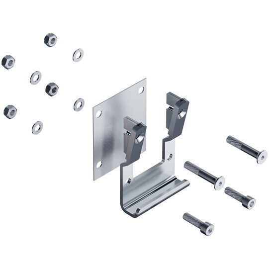 PWP pillar mounting - bolt-on - for K20 pillar - plain steel
