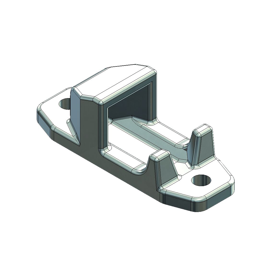 Pommier locking gear holder - for locking Ø 22 mm - zinc-plated