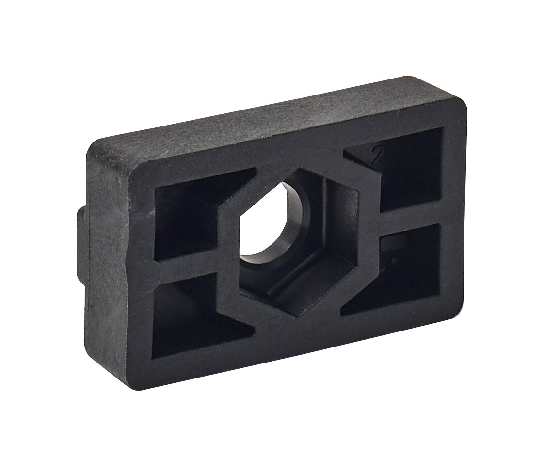 Pommier plaque de montage - pour planche de protection latérale - plastique noir