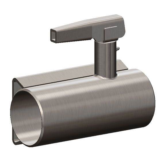 Rhiwa Quality draagpijp - links - voor steunpoot - incl. steunpoot vergrendeling