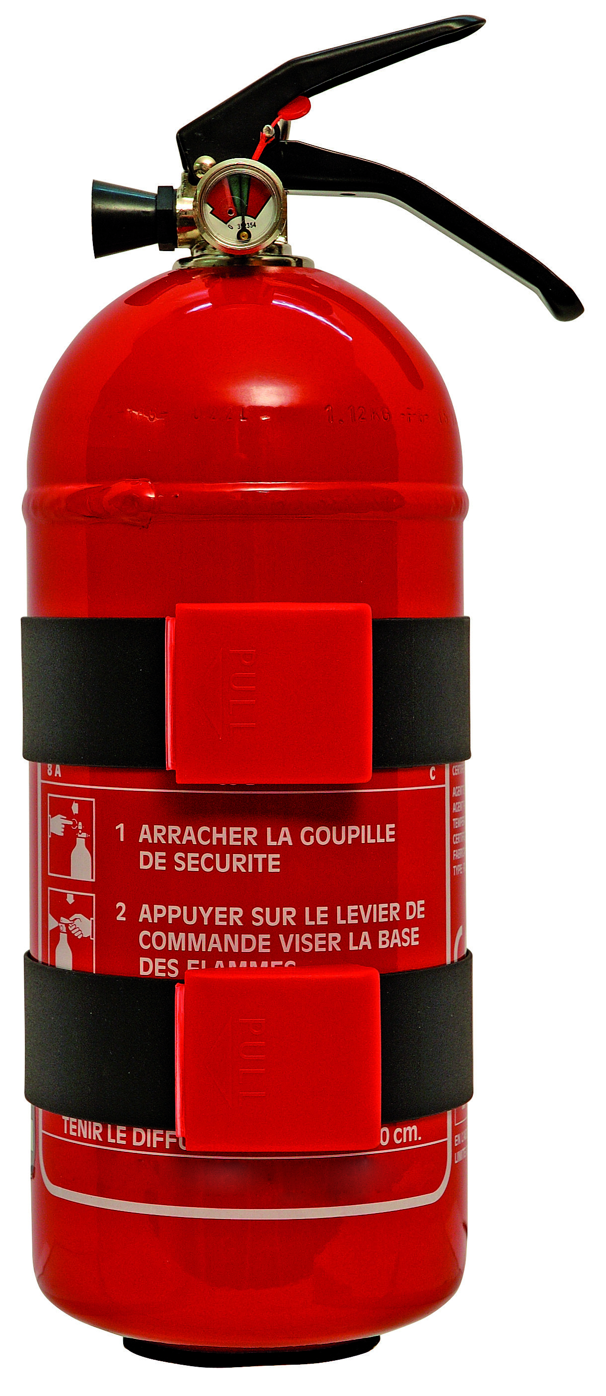 Pommier brandblusser 2kg - Ø 111 mm - ABC poeder - 8A-89B-C