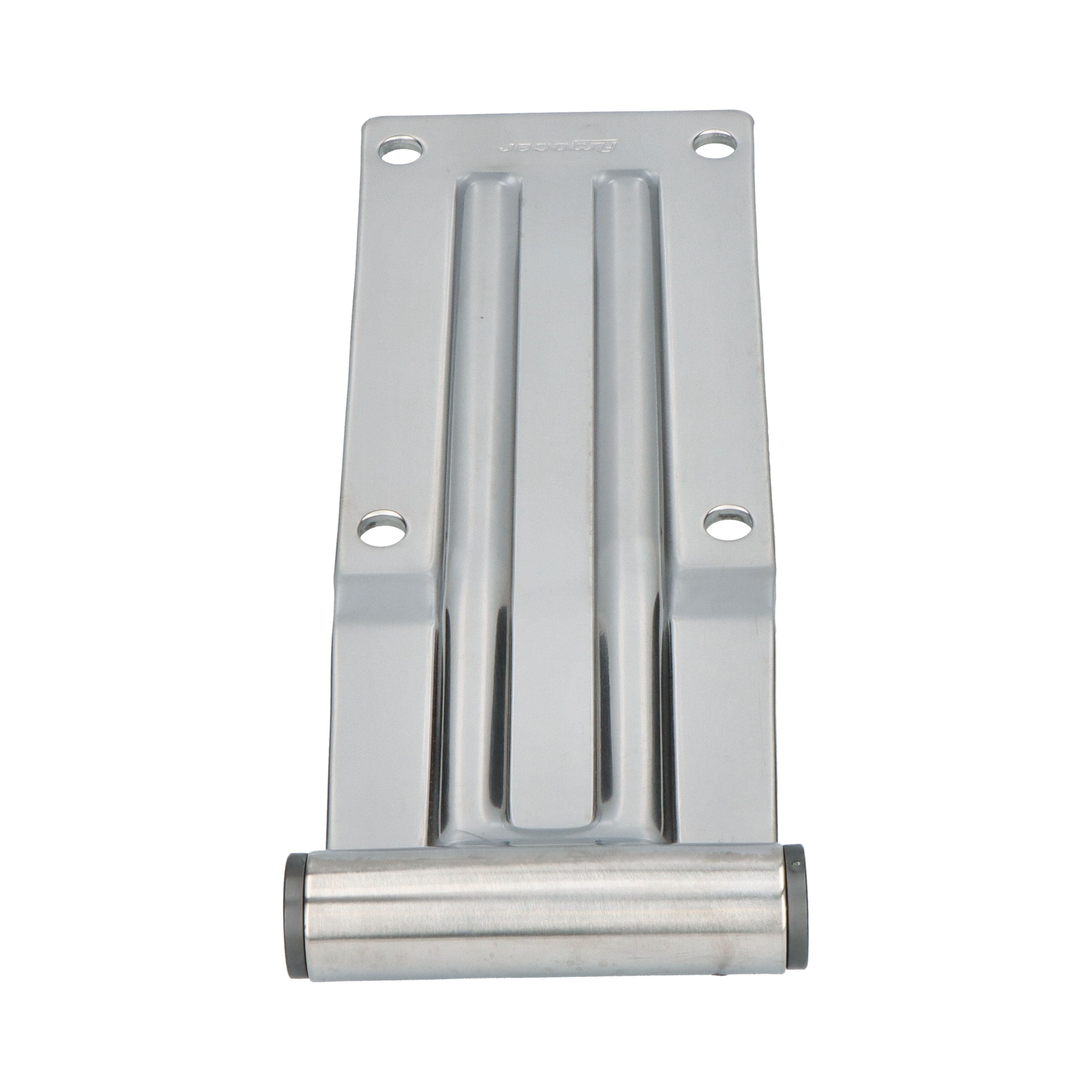 Pommier rear door hinge plate 300 mm - trestle width 98 mm - stainless steel