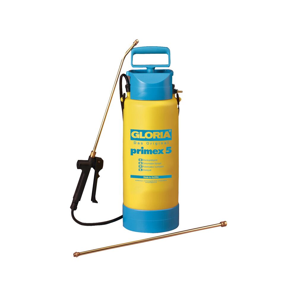 GLORIA Primex 5 - drukspuit - 5 liter - compressor aansluiting