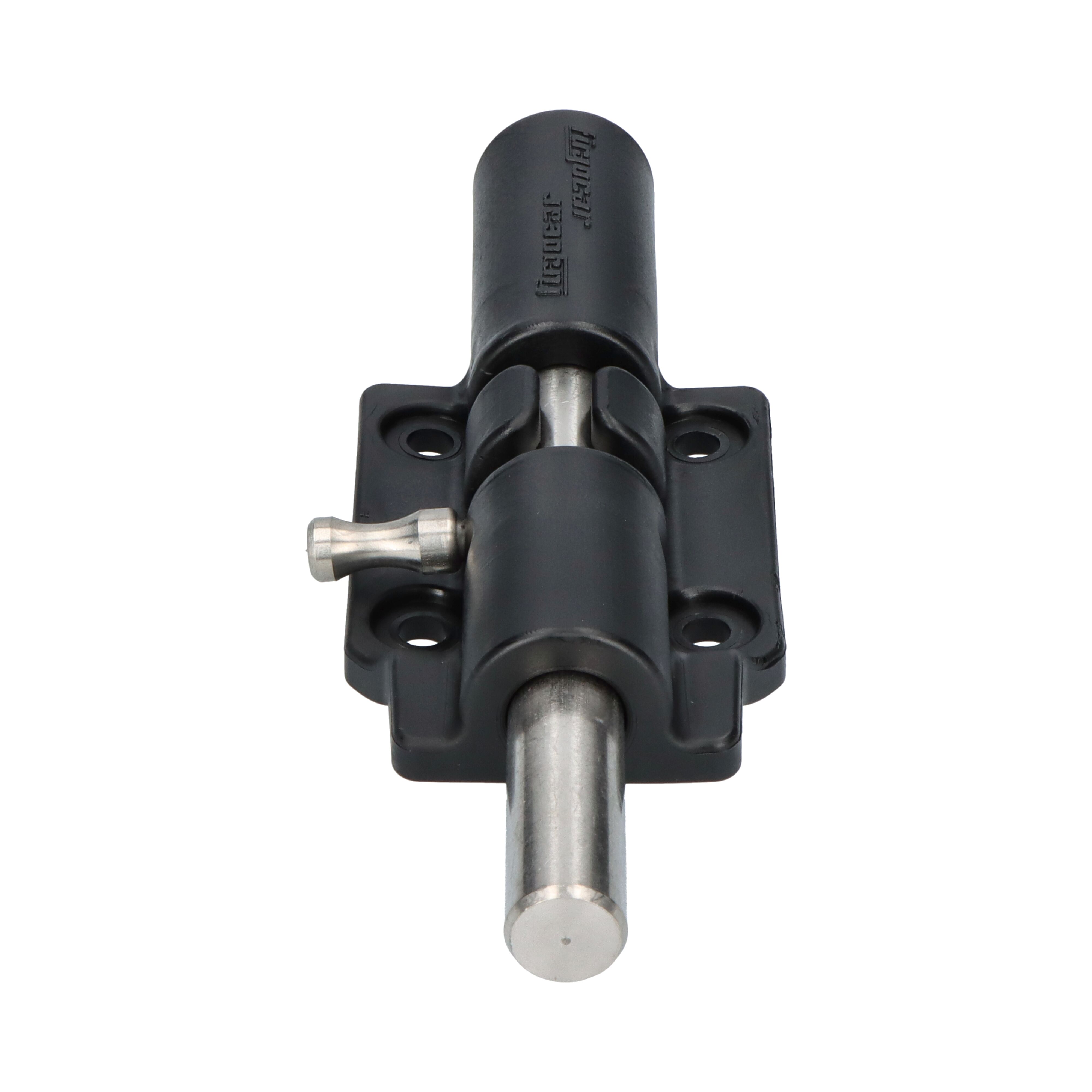 Pommier spring pin lock - for partition wall - plastic with stainless steel pin