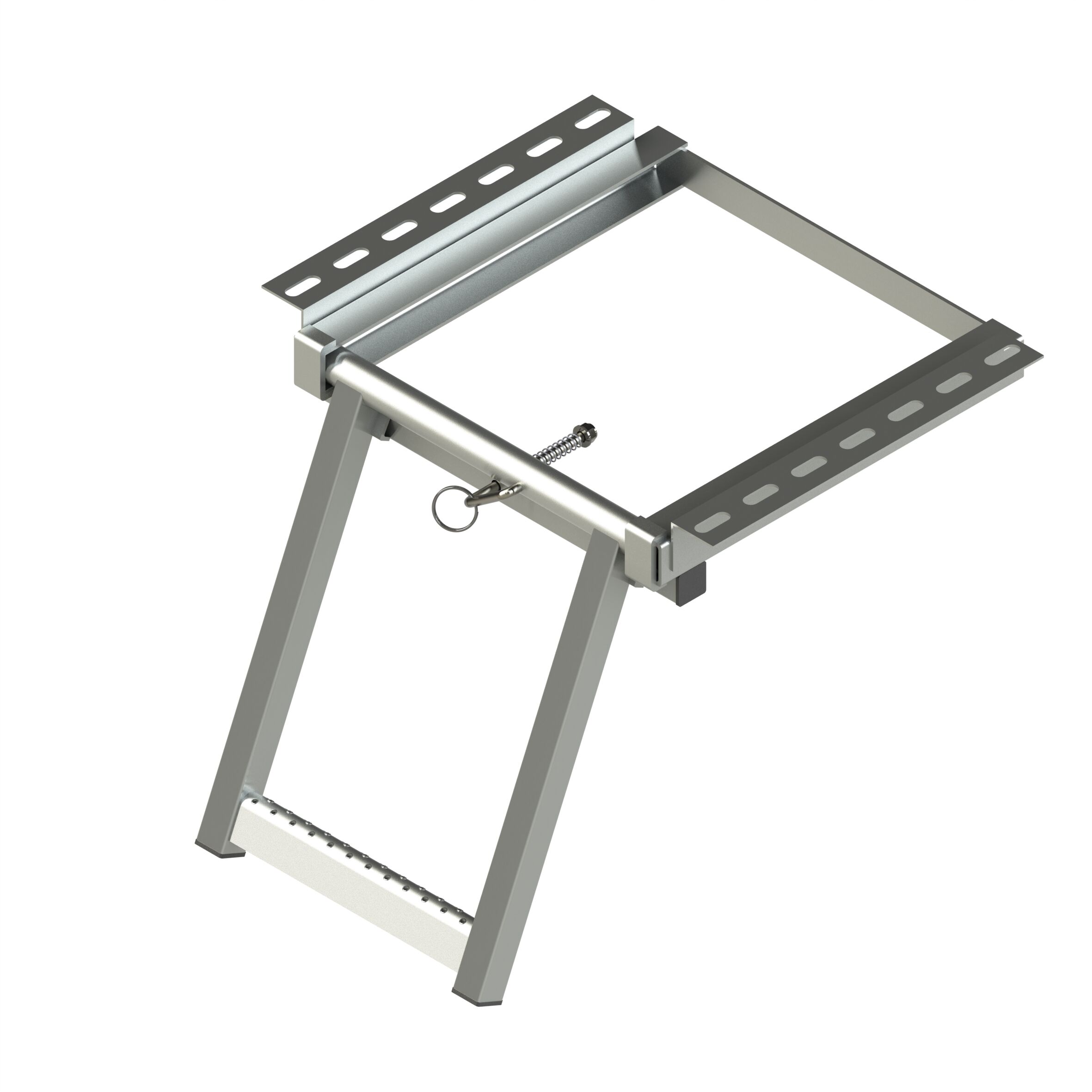 Pommier pull out ladder - 1 step - 350 x 430 mm (LxW) - zinc-plated