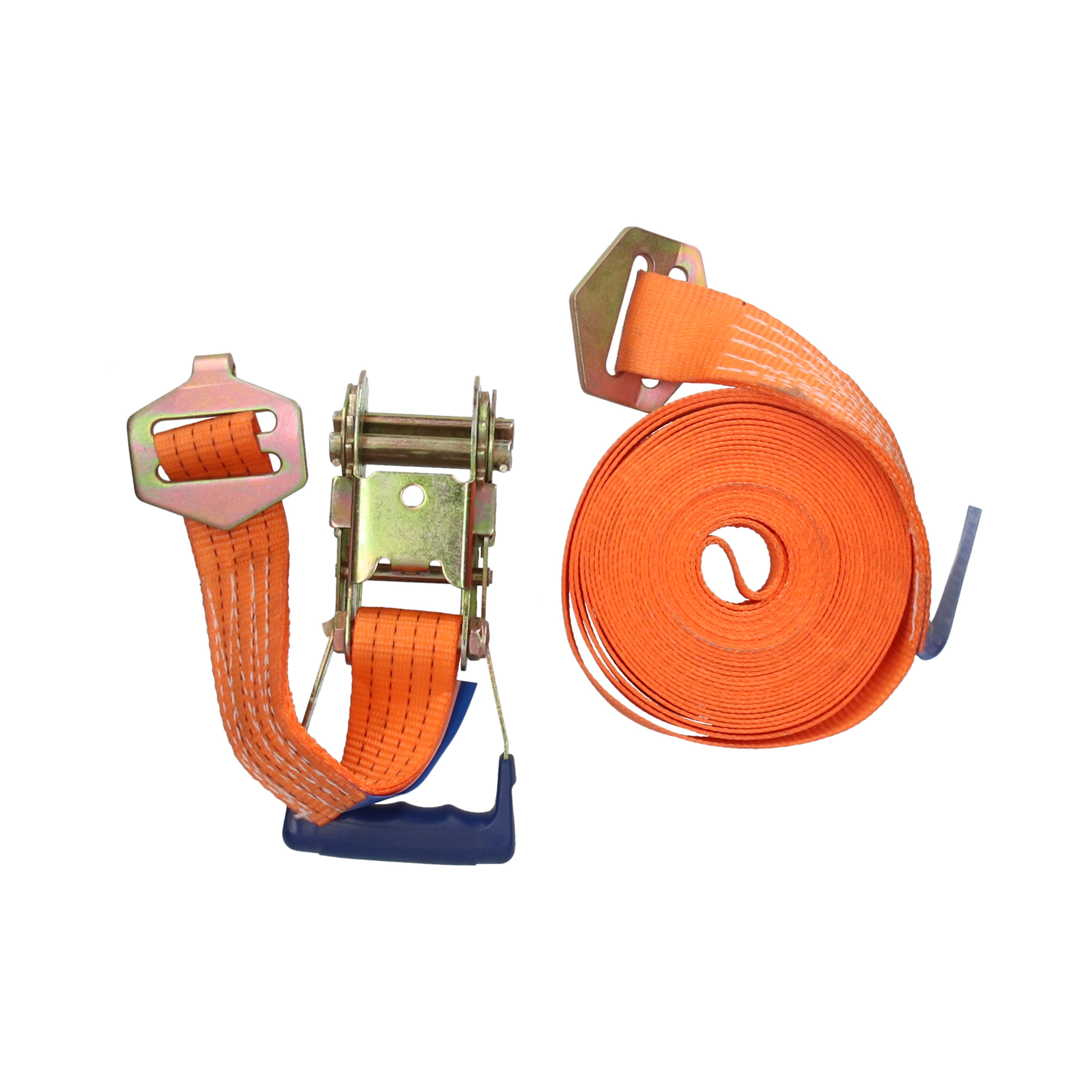 Rhiwa Quality sjorband 50 mm - met ratelsluiting en platte haak - 10000 mm