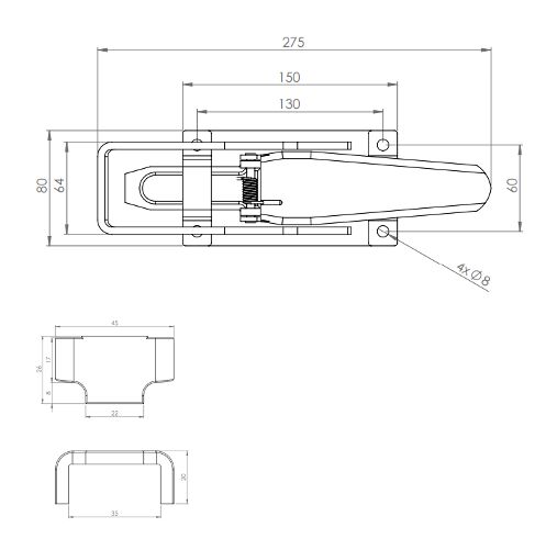 Rhiwa extracteur de valve en saillie - incl. courroie - géométrique